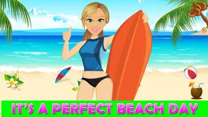 Captures d'écran de Beach Dress Up- free Princess hot fashion star and salon game for girls & boys