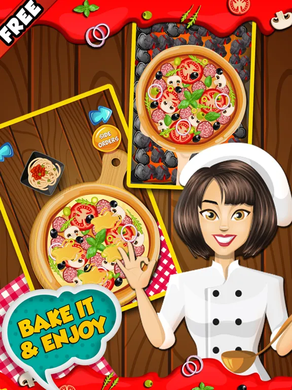 Pizza Fever-Free fun cooking game for kids & girls iPad  스크린샷