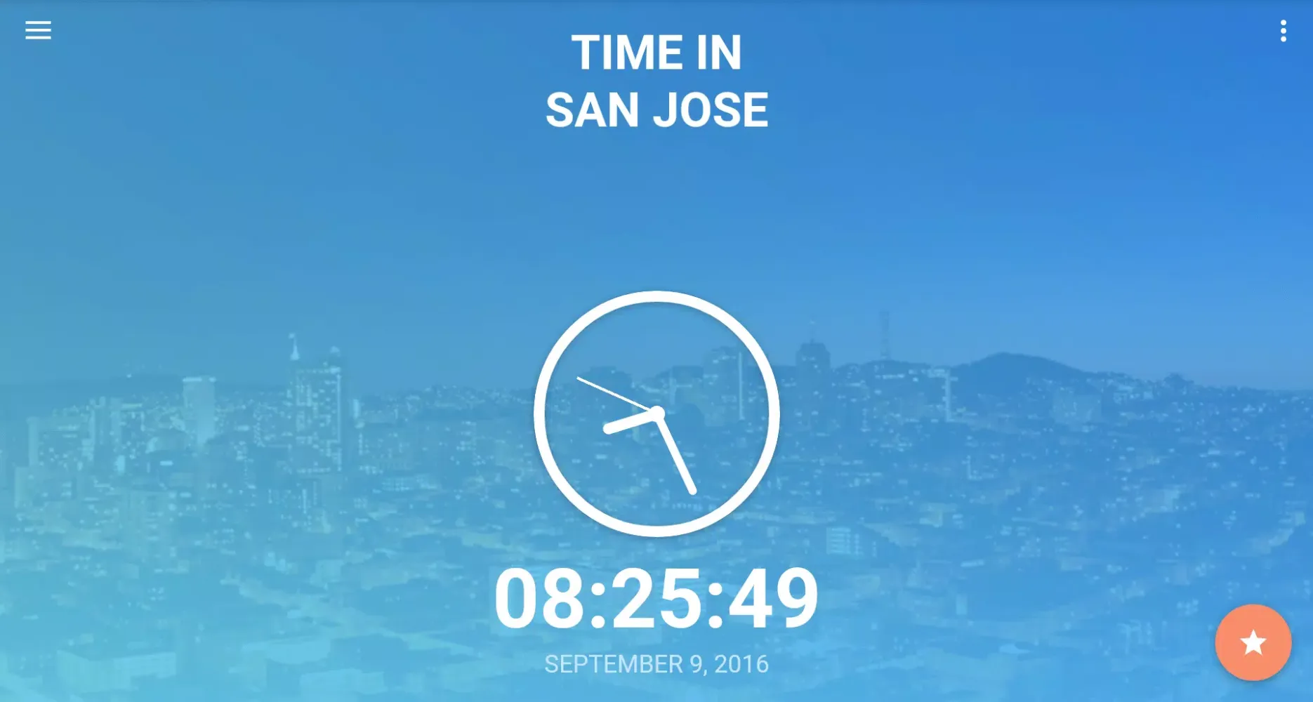 Zrzuty ekranu Time in San Jose, USA