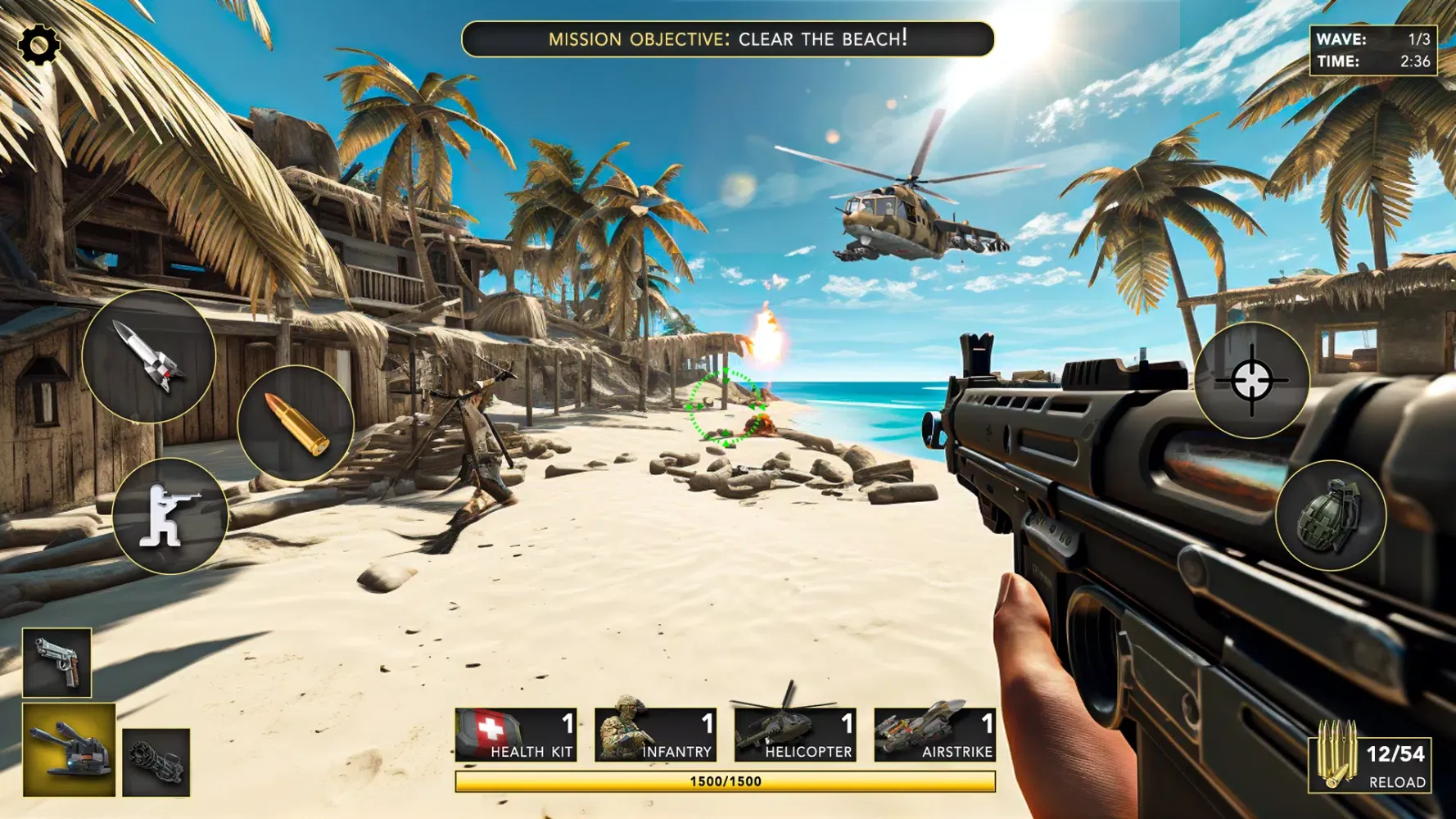 War Defense | Machine Gun Game Screenshots