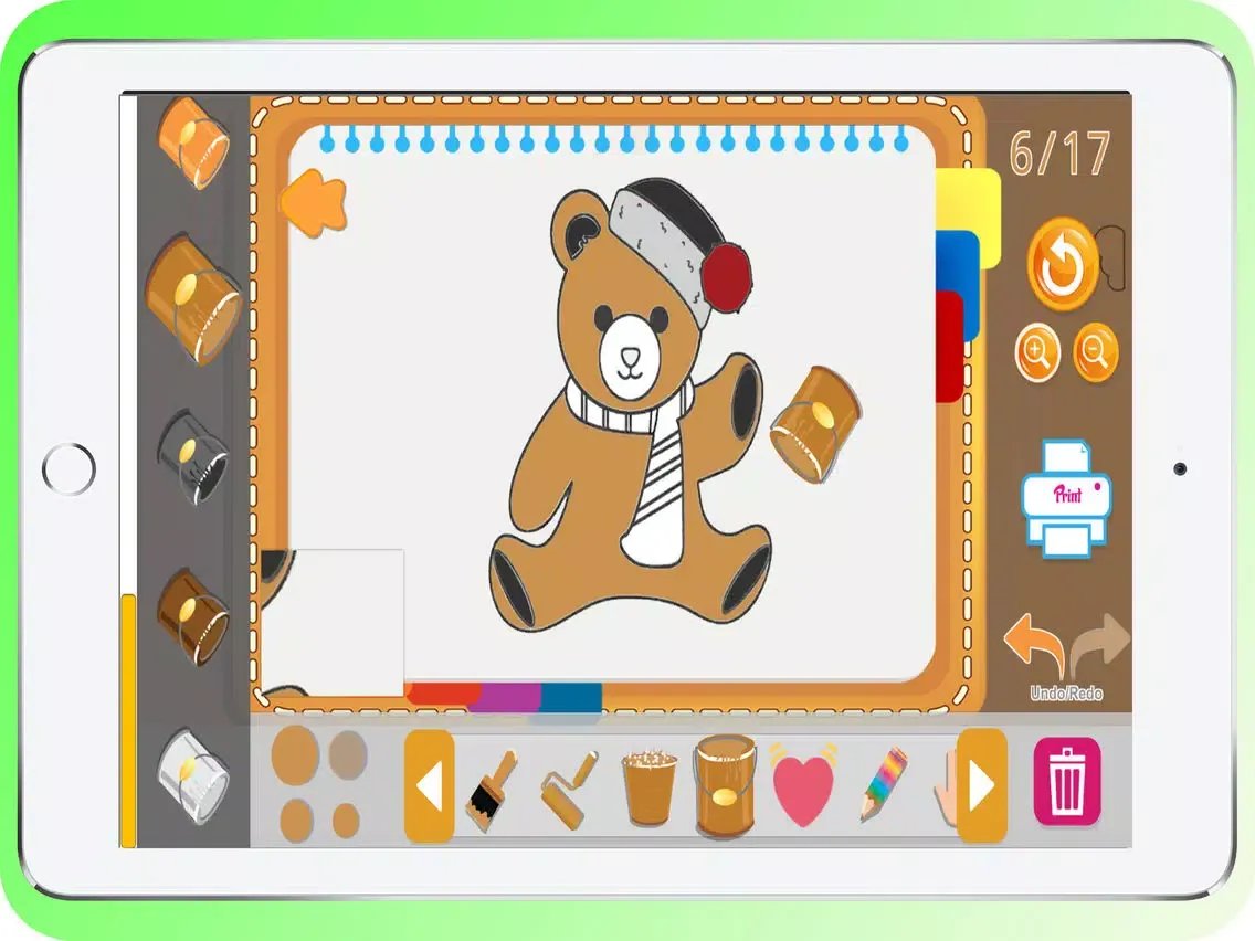 تصاویر Teddy Bear Coloring Book iPad 