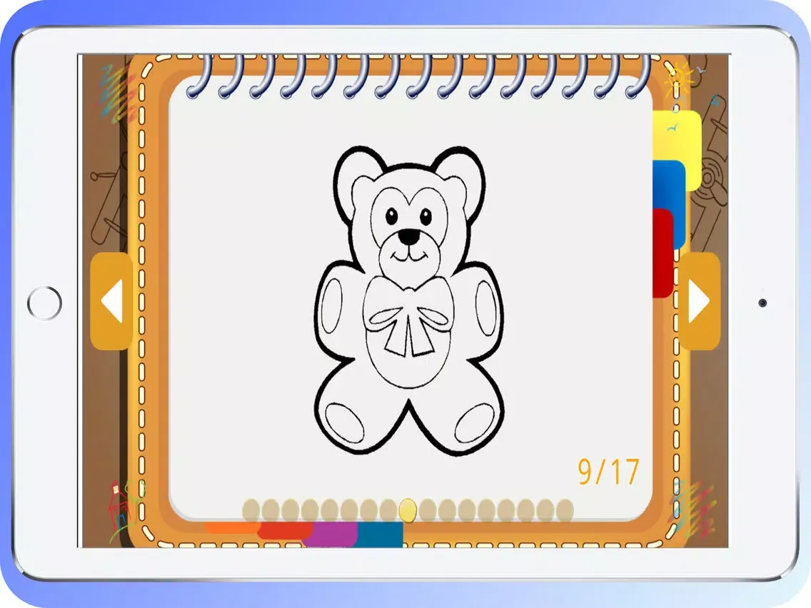تصاویر Teddy Bear Coloring Book iPad 