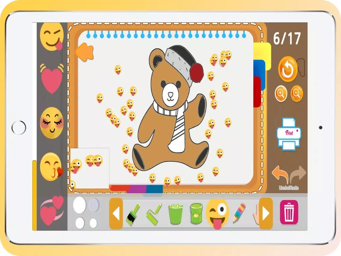 تصاویر Teddy Bear Coloring Book iPad 