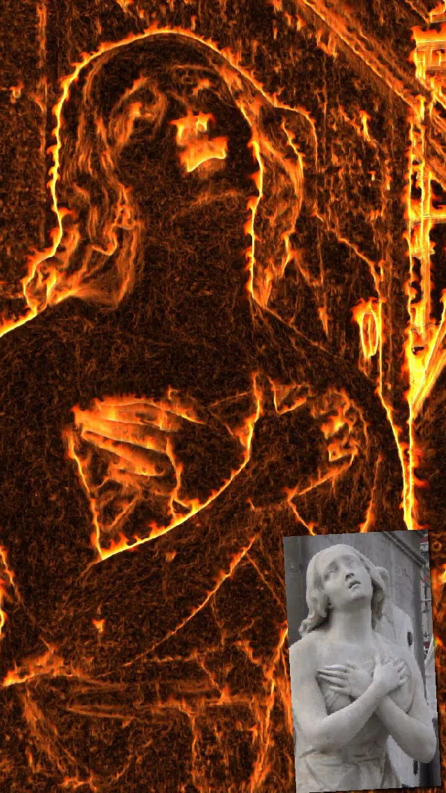 Ảnh chụp màn hình của Me On Fire: Amazing fire photo effects
