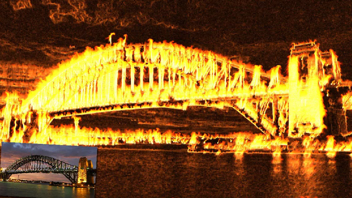 Ảnh chụp màn hình của Me On Fire: Amazing fire photo effects