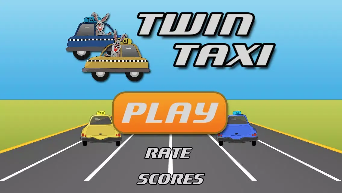 Tangkapan skrin Twin Taxi: Smash crazy rush hour traffic. An impossible hit racer.