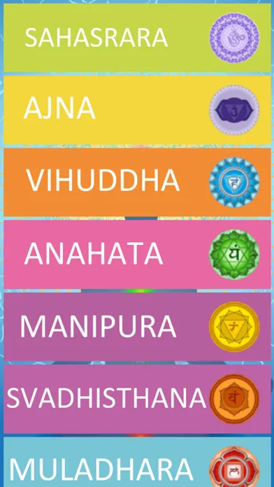 Tangkapan layar Meditation chakras