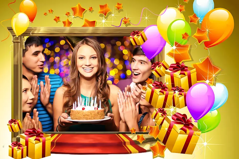 Birthday Photo Frame Screenshots