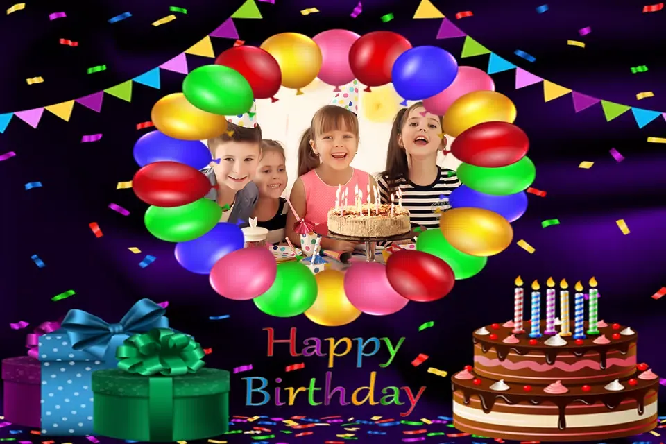 Birthday Photo Frame Screenshots