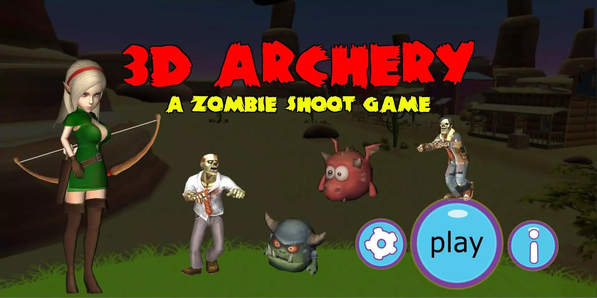 تصاویر Archery-3D (Zombie Shoot)