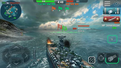 Capturas de pantalla de Warships Universe Naval Battle