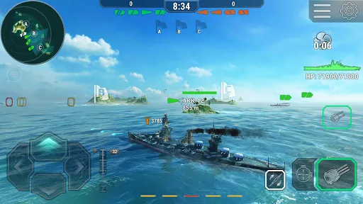 Capturas de pantalla de Warships Universe Naval Battle
