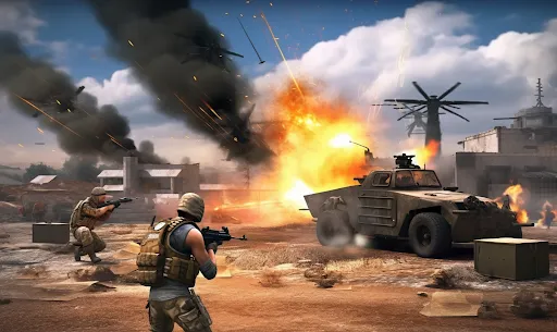 Commando Gun War Shooting Game سکرین شاٹس