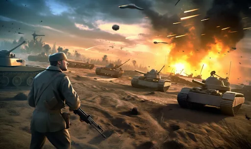 Commando Gun War Shooting Game سکرین شاٹس