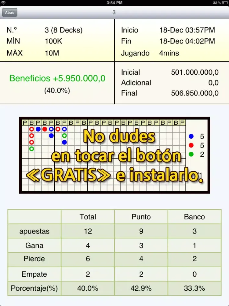 BACARÁ iPad 应用截图