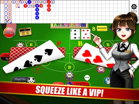 Captures d'écran de Baccarat – Dragon Ace Casino iPad 