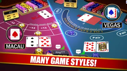 Captures d'écran de Baccarat – Dragon Ace Casino