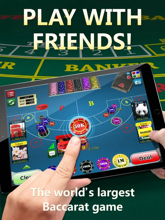 Captures d'écran de Baccarat Online 3D iPad 