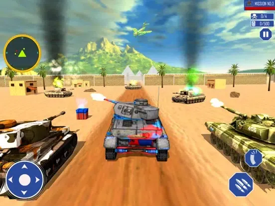 ภาพหน้าจอของ Tanks Battle Games War Machine iPad 