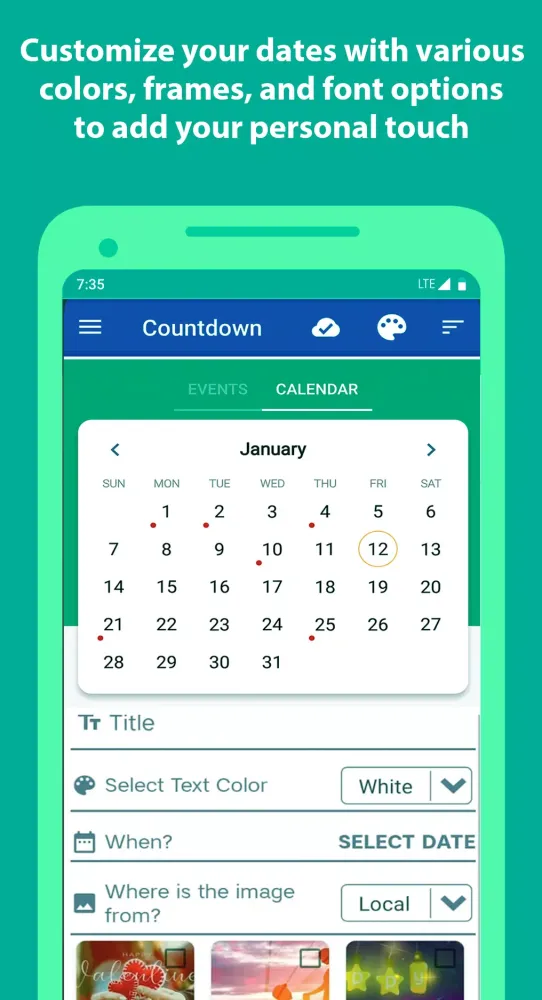 US Calendar 2025 Screenshots