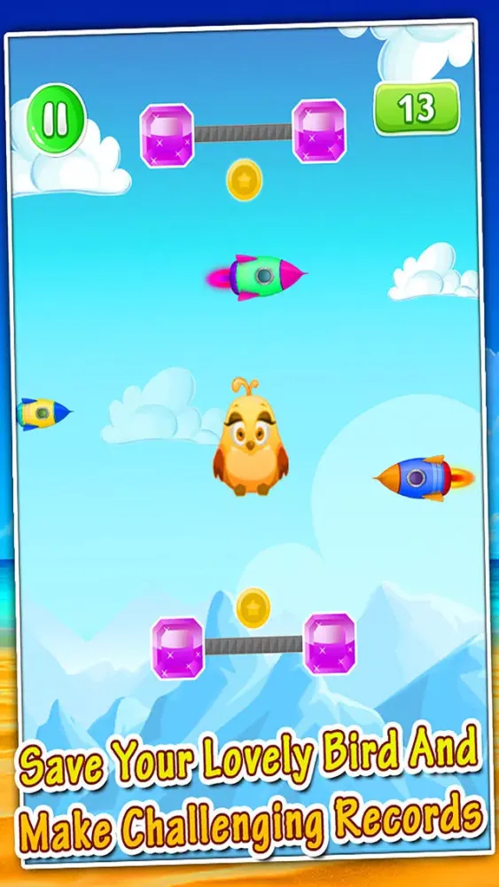 Capturas de tela do Floppy Crazy Birds