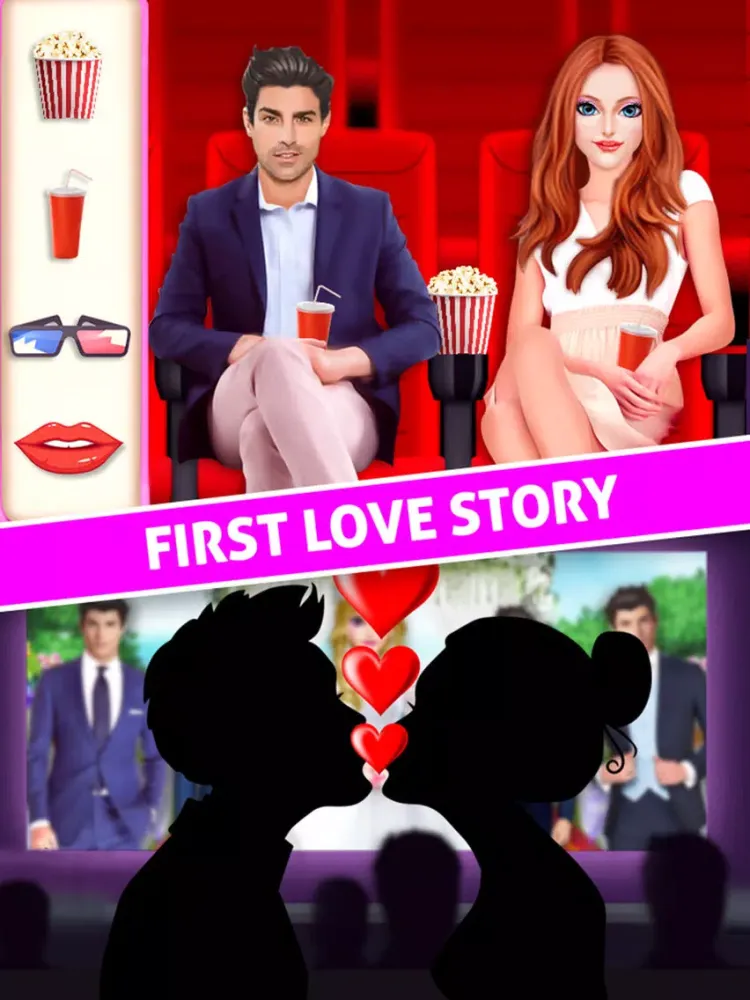 Capturas de pantalla de High School Love Story Games iPad 