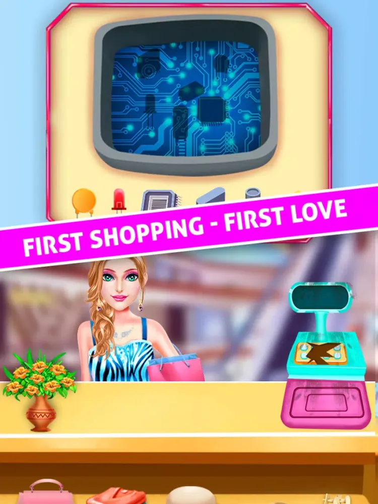 Capturas de pantalla de High School Love Story Games iPad 