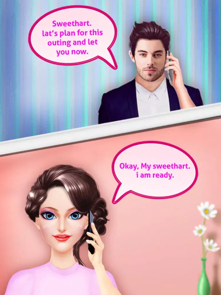 Capturas de pantalla de High School Love Story Games iPad 