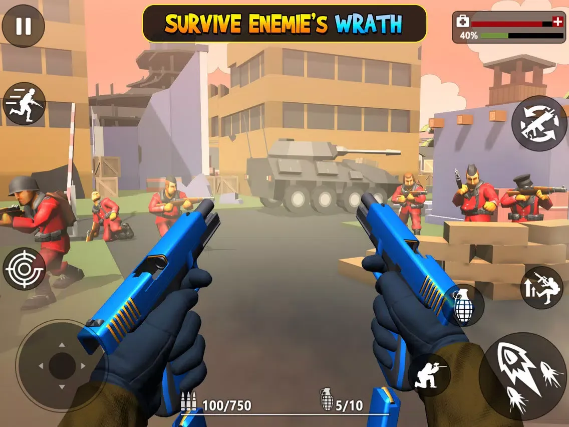 Toon Royale Gun Battle iPad  स्क्रीनशॉट
