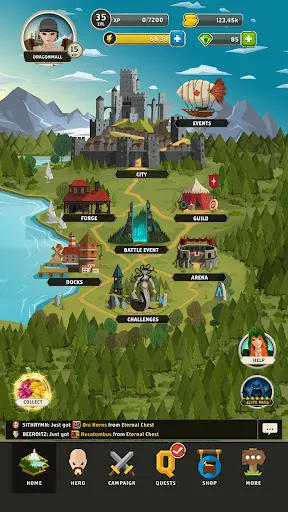 ภาพหน้าจอของ Questland: Turn Based RPG