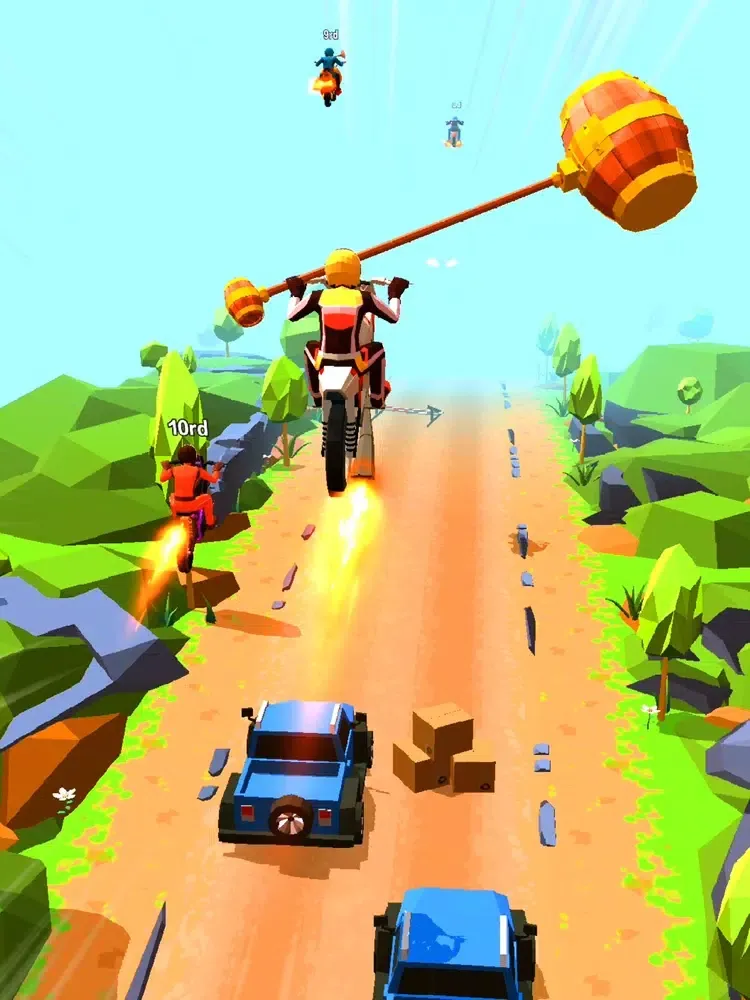 Tangkapan layar Motor Rush:Road Master iPad 