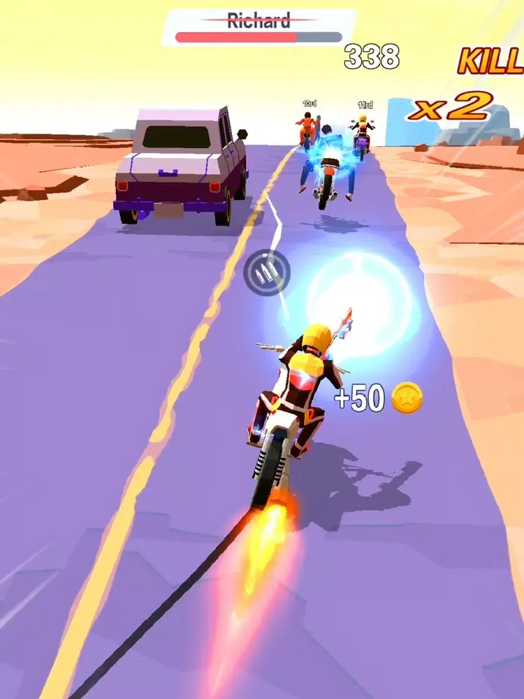 Tangkapan layar Motor Rush:Road Master iPad 