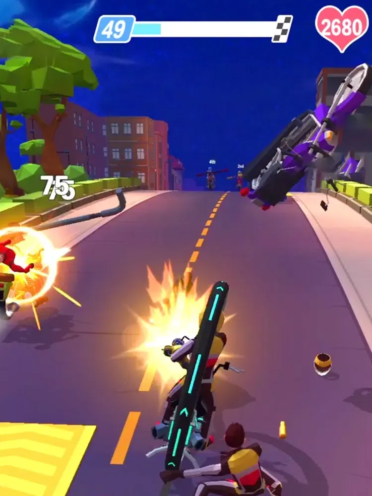 Tangkapan layar Motor Rush:Road Master iPad 