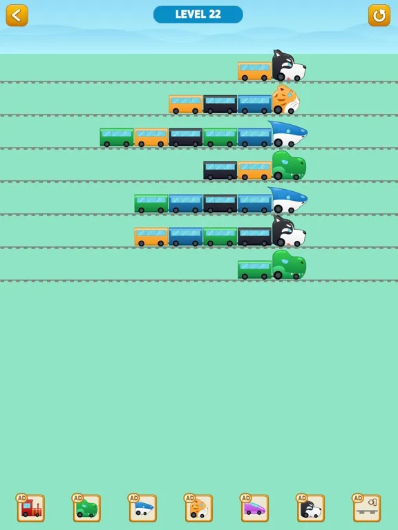 Color Train Sort Puzzle iPad  سکرین شاٹس