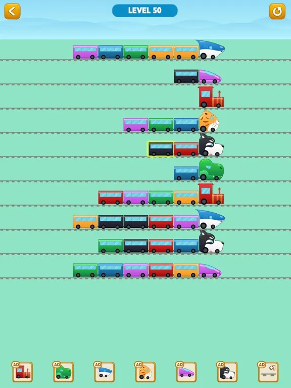Color Train Sort Puzzle iPad  سکرین شاٹس