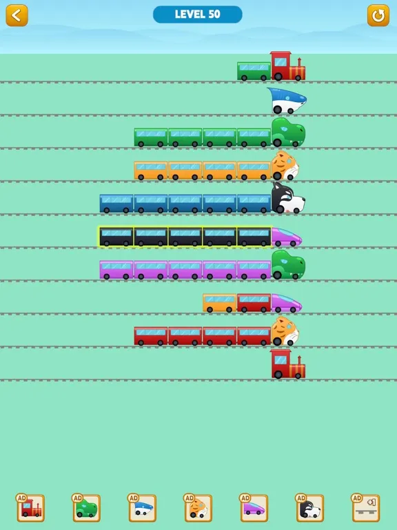 Color Train Sort Puzzle iPad  سکرین شاٹس