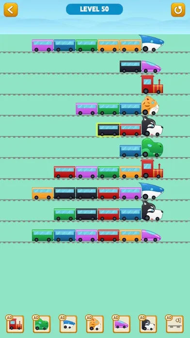 Color Train Sort Puzzle سکرین شاٹس