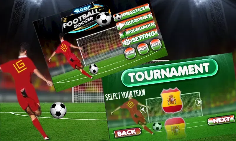 Capturas de tela do GV Real Football Soccer 2016