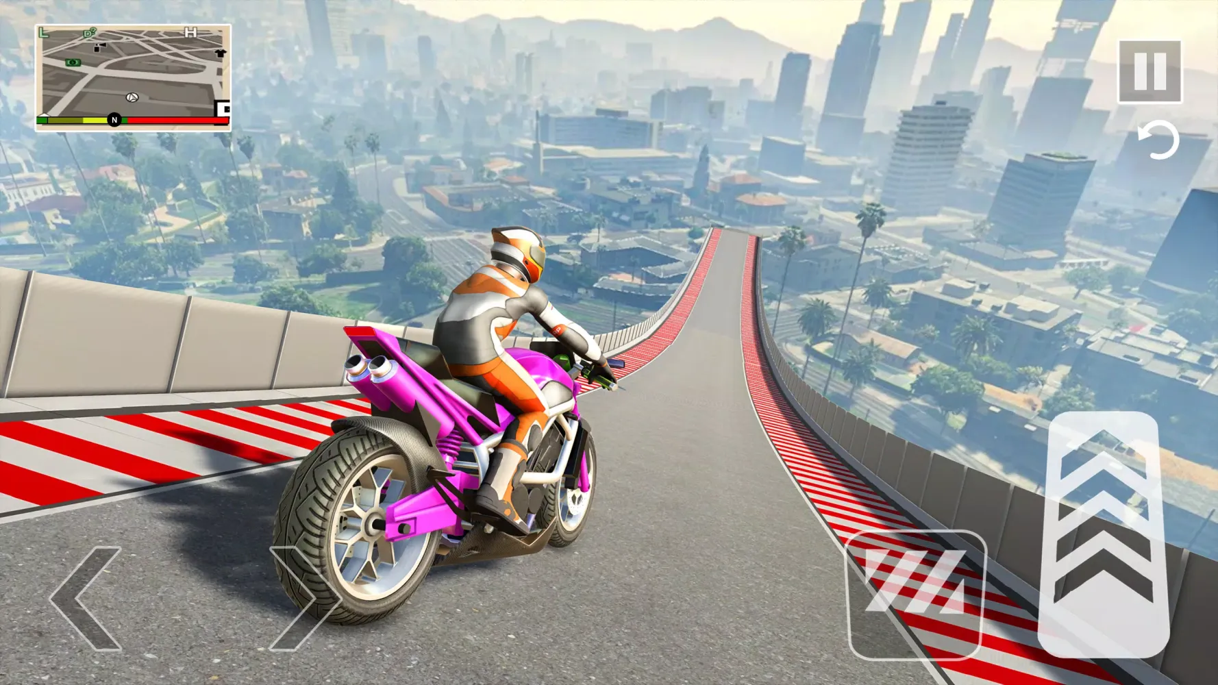 Tangkapan layar Mega Ramp Stunt Bike Games 3D