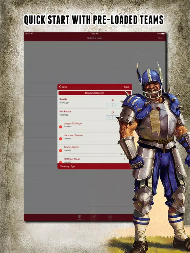 Zrzuty ekranu Blood Bowl: My Dugout iPad 