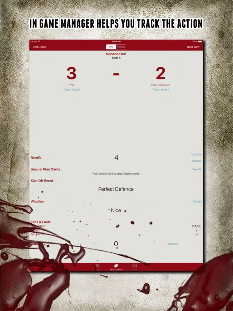 Zrzuty ekranu Blood Bowl: My Dugout iPad 