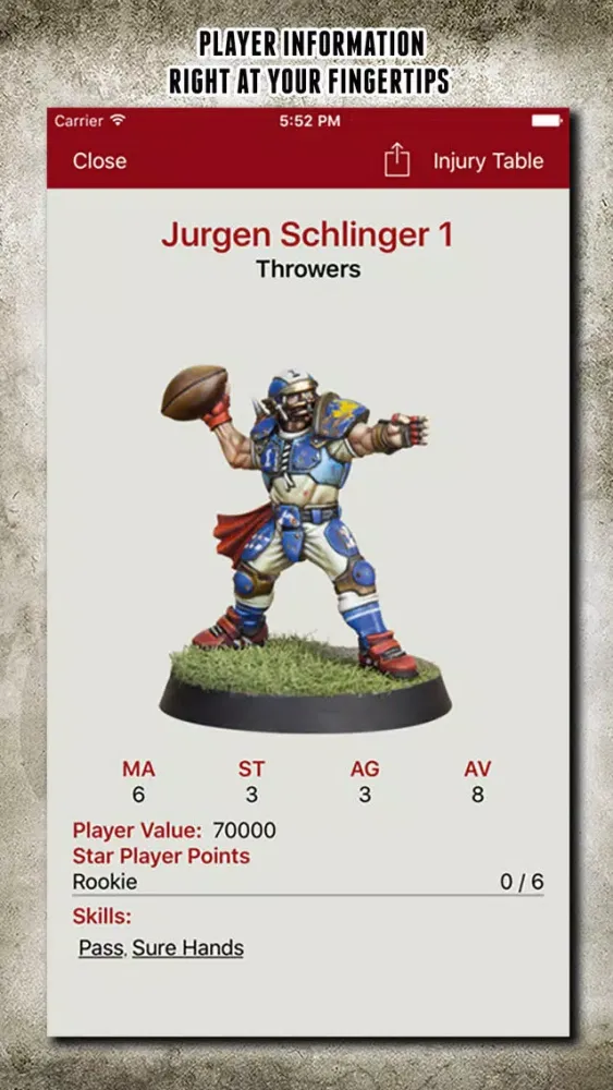 Zrzuty ekranu Blood Bowl: My Dugout