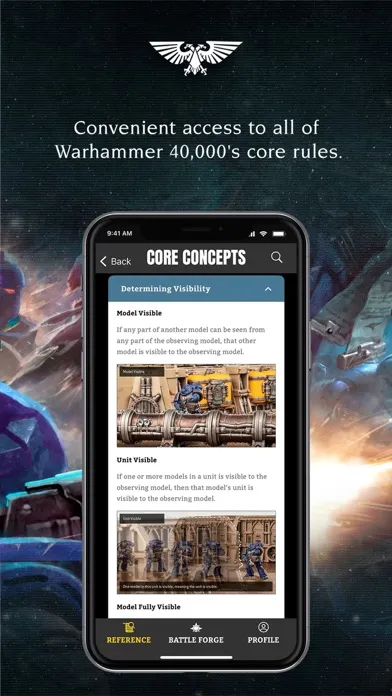 Ảnh chụp màn hình của Warhammer 40,000: The App