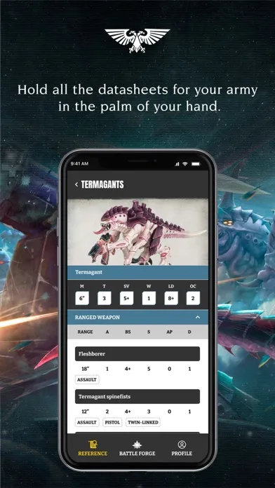 Ảnh chụp màn hình của Warhammer 40,000: The App
