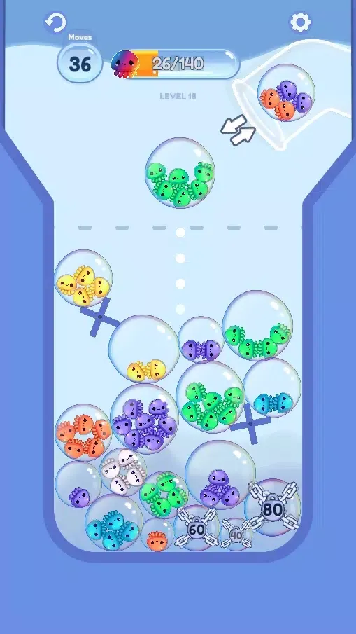 Ảnh chụp màn hình của Drop & Sort Jellyfish