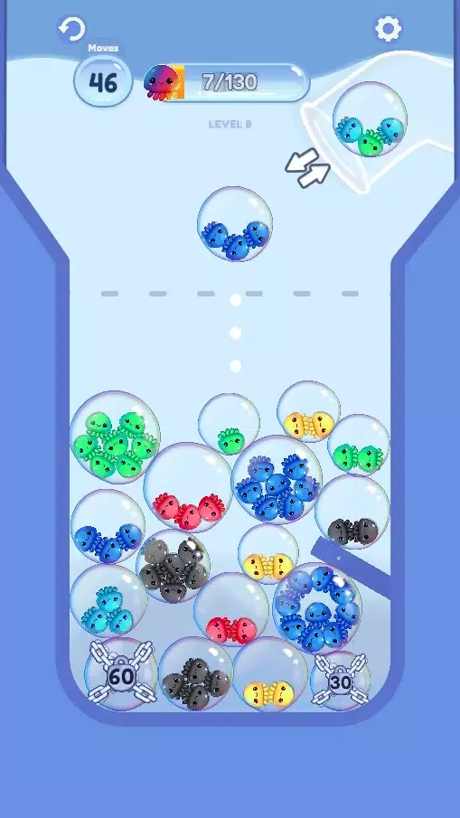 Ảnh chụp màn hình của Drop & Sort Jellyfish