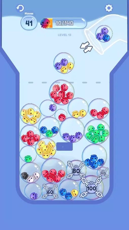 Ảnh chụp màn hình của Drop & Sort Jellyfish