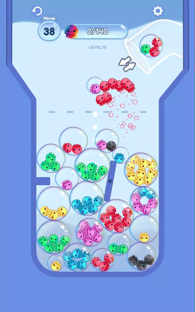 Ảnh chụp màn hình của Drop & Sort Jellyfish
