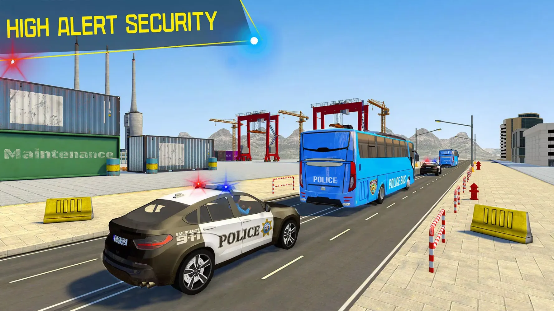 ภาพหน้าจอของ Police Bus Games Bus Simulator