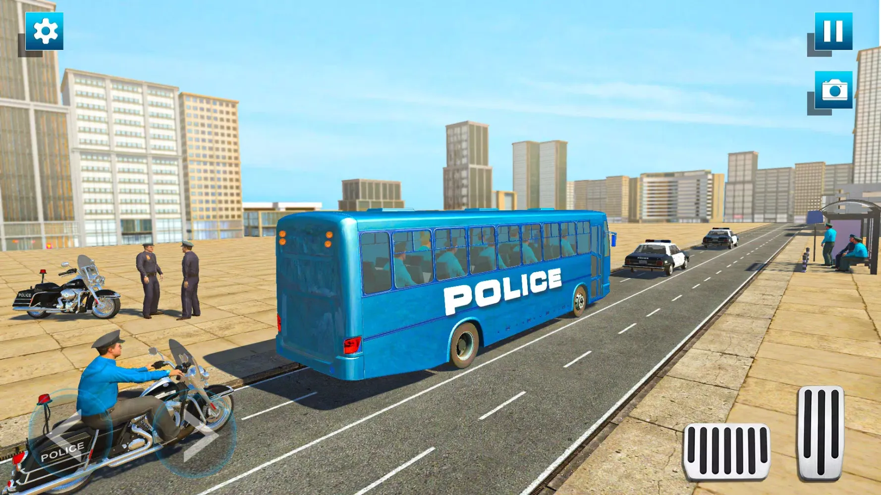 ภาพหน้าจอของ Police Bus Games Bus Simulator